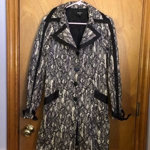 bebe Printed Dress Coat